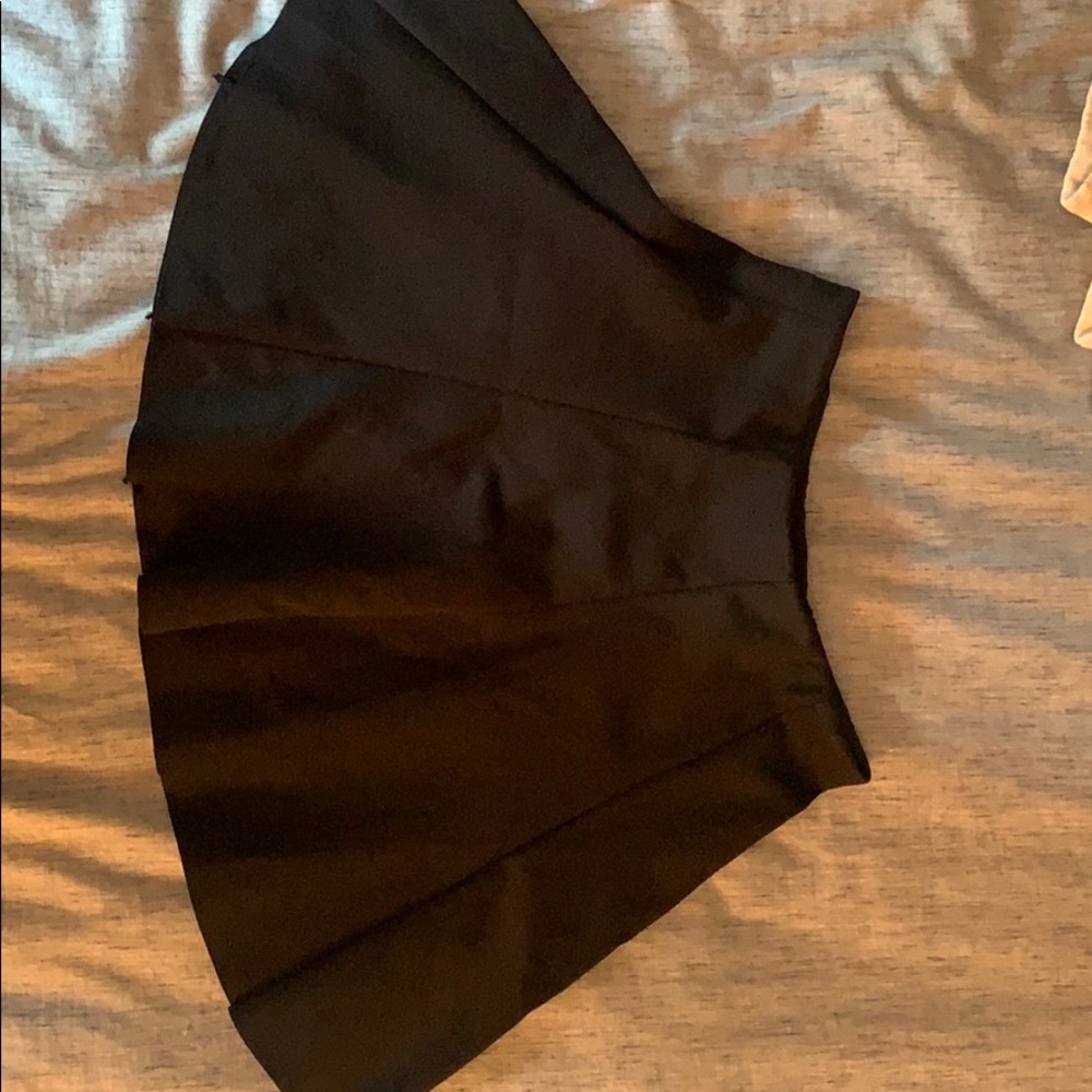 Black mini skirt